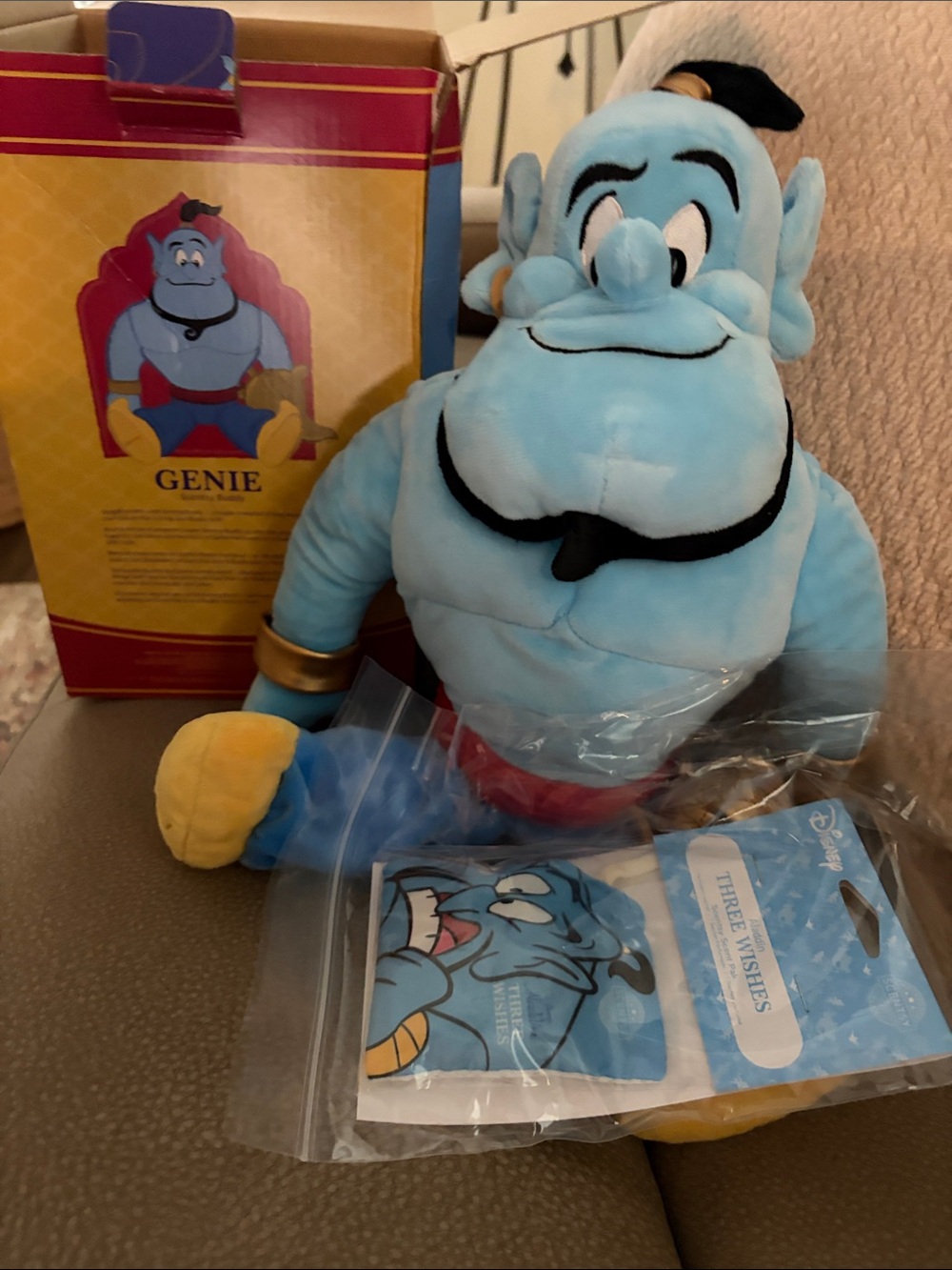 Scentsy Genie Plush - Light Blue with Yellow & Red Accents